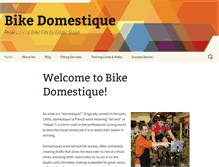 Tablet Screenshot of bikedomestique.com